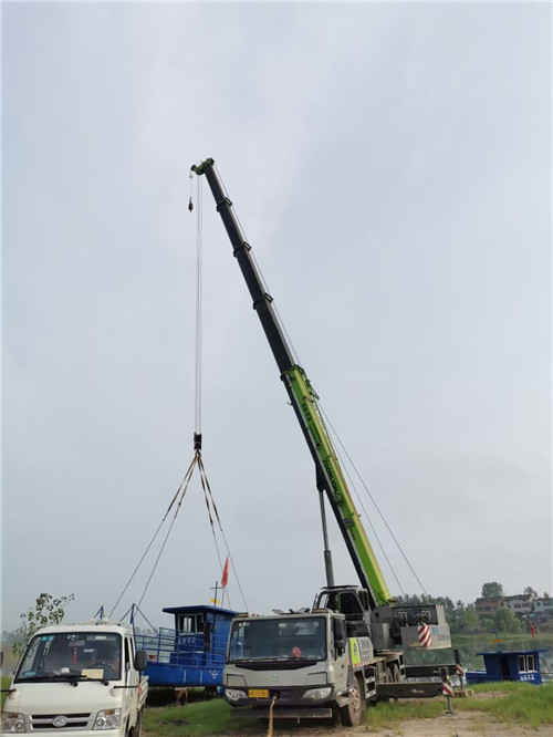 石阡县桥梁建设吊装案例